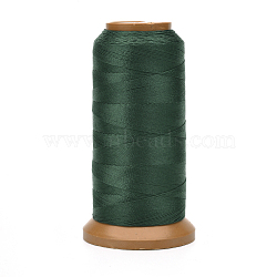 Polyester Threads, for Jewelry Making, Dark Green, 0.25mm, about 874.89 yards(800m)/roll(NWIR-G018-C-09)