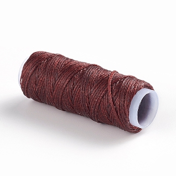 Waxed Polyester Cord, for Jewelry Making, Brown, 0.8mm, about 30m/roll