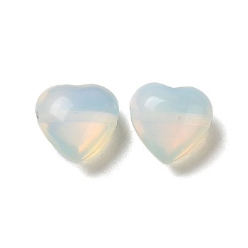 Opalite Beads, Heart, 14.5~15x14.5~15x8.5mm, Hole: 1.5mm