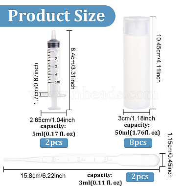 50ml Transparent PE Plastic Flip Top Cap Bottles(MRMJ-BC0001-11)-2