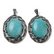 Synthetic Turquoise Big Pendants(G-C104-01A-AS)-1