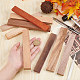 9Pcs 9 Colors Unfinished Wood DIY Material for Hairpin Craft(WOOD-OC0002-85)-3