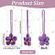 1Pc Polyester Flower Pendant Decorations(HJEW-SC0003-02C)-2