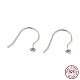 Rhodium Plated 925 Sterling Silver Earring Hooks(STER-M114-03P)-1
