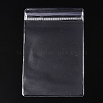 Transparent Plastic Resealable Bags, Self Seal Bags, Rectangle, Clear, 12x8x0.15cm(ABAG-T011-03C)