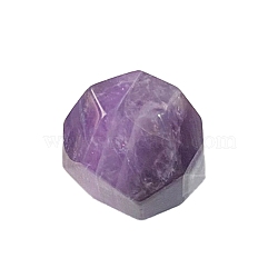 Natural Amethyst Polygon Figurines Statues for Home Desk Decorations, 17x17mm(PW-WG17072-11)