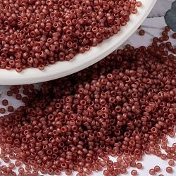 MIYUKI Round Rocailles Beads, Japanese Seed Beads, 15/0, (RR372) Semi-Frosted BeRRy, 1.5mm, Hole: 0.7mm, about 5555pcs/10g(X-SEED-G009-RR0372)
