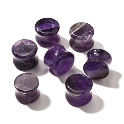 Natural Amethyst Ear Plugs Gauges, Tunnel Ear Expander for Men and Women, 16~16.5x12mm(G-I359-12A)