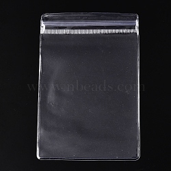 Transparent Plastic Zip Lock Bags, Self Seal Bags, Rectangle, Clear, 12x8x0.15cm(ABAG-T011-03C)