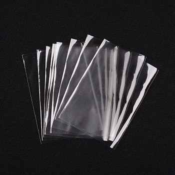OPP Cellophane Bags, Rectangle, Clear, 10x7cm, Unilateral Thickness: 0.035mm