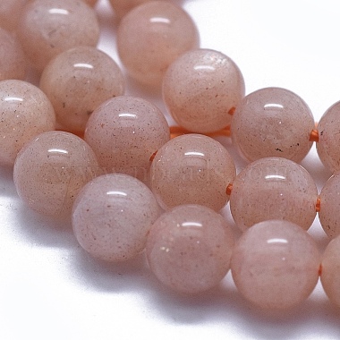 Natural Orange Sunstone Beads Strands(G-D0013-76A)-3