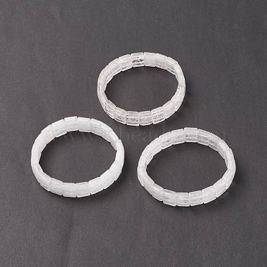 Natural Quartz Crystal Stretch Bracelets(BJEW-F406-B23)-2