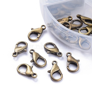 Alloy Lobster Claw Clasps and Jump Rings Set(PALLOY-X0004-AB-NF-B)-2