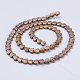 Electroplate Non-magnetic Synthetic Hematite Beads Strands(G-J380-6mm-A07)-1