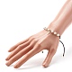 Strip Resin Round Beads Adjustable Cord Bracelet for Girl Women(BJEW-JB06754)-4