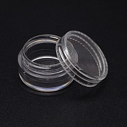 Column Plastic Bead Containers, Clear, 39x22mm(CON-D005A-01)