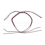 Braided Nylon Thread Bracelet Making, Coconut Brown, 1-3/8 inch(3.55~5.05cm)(AJEW-JB00922-02)