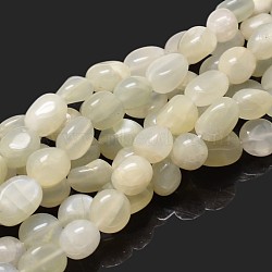 Nuggets Natural Moonstone Beads Strands, 9~12x8~13x5~7mm, Hole: 1mm, about 15.3 inch~15.7 inch(G-J336-11)
