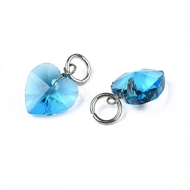 Faceted Transparent Glass Charms(GLAA-T024-04E)-3