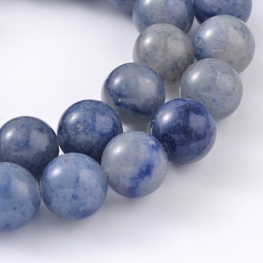 Natural Blue Aventurine Beads Strands(G-I199-24-6mm)-3