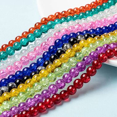 Chapelets de perles en verre craquelé(CCG-Q001-8mm-M)-4