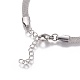 Stainless Steel Network Chains/Mesh Bracelets Bracelets(BJEW-I274-13S)-2