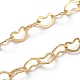 Brass Heart Link Chains(CHC-G005-27G)-3