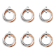 201 Stainless Steel Interlocking Ring Pendants(STAS-SZ0002-61A)-1