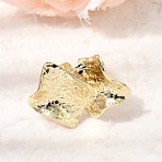 Brass Cuff Open Rings for Women, Golden, 3mm, Inner Diameter: 17mm(RJEW-F215-06G)