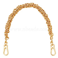 Aluminum Purse Chains, with Alloy Snap Clasp, Golden, 405mm(DIY-WH0430-336G)