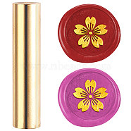 Wax Seal Stamp, Mini Brass Stamp Gun Wax Seal for Envelope Invitation Wedding Embellishment Bottle Decoration, March Cherry Blossom, 60x15mm(AJEW-WH0104-88-122)