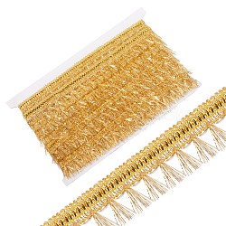 15 Yards Filigree Polyester Lace Fringe Trim, Tassel Lace Ribbon, for Clothing Accessories, Light Khaki, 1-1/8 inch(27mm)(OCOR-WH0089-13A)
