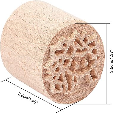 Wood Wax Seal Stamp(AJEW-WH0122-004)-2