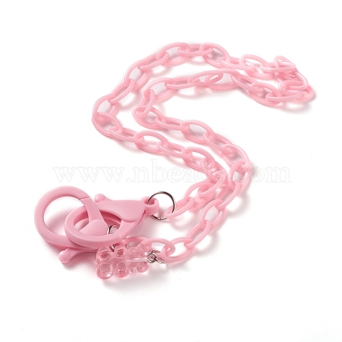 Pink Plastic Necklaces