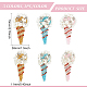 3Pcs 3 Colors Ice Cream Pattern Felt Ornament Accessories(DIY-FG0003-94)-2