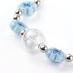 Adjustable Handmade Millefiori Glass Beaded Bracelets(BJEW-JB06074-02)-2