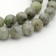 Natural Chinese Jade/Southern Jade Round Bead Strands, 4mm, Hole: 1mm, about 98pcs/strand, 15.7 inch(G-P070-63-4mm)