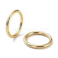 Ion Plating(IP) 304 Stainless Steel Polishing Plain Band Rings, Real 18K Gold Plated, US Size 7 1/4(17.5mm), Wide: 2.5mm(RJEW-G298-05B-G)
