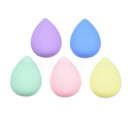 Opaque Spray Painted Acrylic Cabochons, Teardrop, Mixed Color, 17.5x12.5x4mm(ACRP-S679-30)