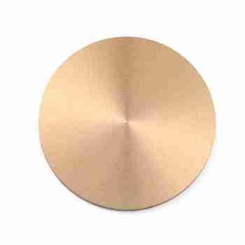 Blank Steel Discs, Flat Round Steel Sheet, Steel Marking Material, for Hand Held Embossed Plier Seals, Golden, 4.2x0.2cm