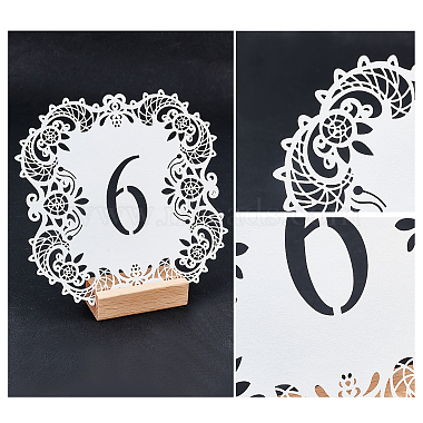 SUPERFINDINGS 2 Set 2 Style Paper Table Numbers Cards(AJEW-FH0001-88)-2