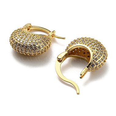 Cubic Zirconia Hoop Earrings(EJEW-G355-02G)-2