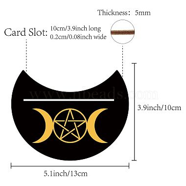 Carved Wooden Tarot Card Stand Holder(DIY-WH0355-010)-2