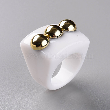 Anillos de acrílico opacos para los dedos(RJEW-T010-11)-5