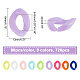 720Pcs 9 Colors Opaque Acrylic Linking Rings(SACR-FH0001-07)-2