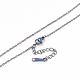 Placage ionique (ip) 304 collier de chaîne de câble en acier inoxydable pour hommes femmes(STAS-G299-04M)-2