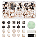 100Pcs 10 Style Plastic with Enamel Buttons(DIY-WH0410-17)-1