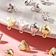 16Pcs 4 Style Spray Painted Alloy Stud Earrings Findings(FIND-LS0001-66)-5