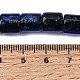 手作りの二色性箔ガラスビーズストランド(DICH-U001-09F)-8