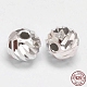Fancy Cut Faceted Round 925 Sterling Silver Beads(STER-F012-11B)-1